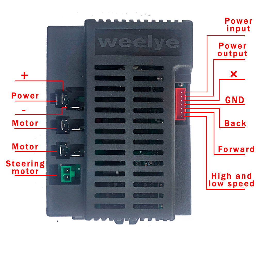 Weelye Control Board Module for Kids Ride On's Wiring diagram