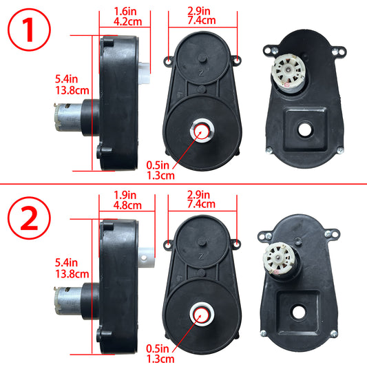 12-24Volt Steering Wheel Motor Gearbox for Kid's Ride on Toys Car Upgrade