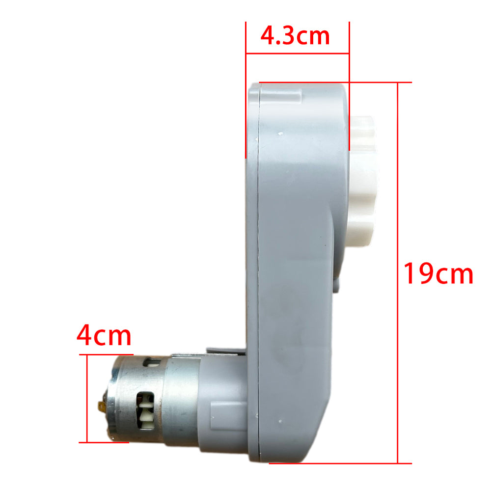 24 Volt RS775 High-Speed Motor Gearbox for Power Wheels