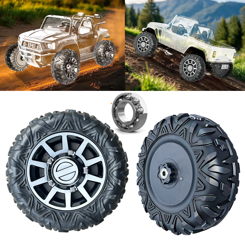 2Pack 33CM/13'' PU Solid Rubber Tire for Power Wheels