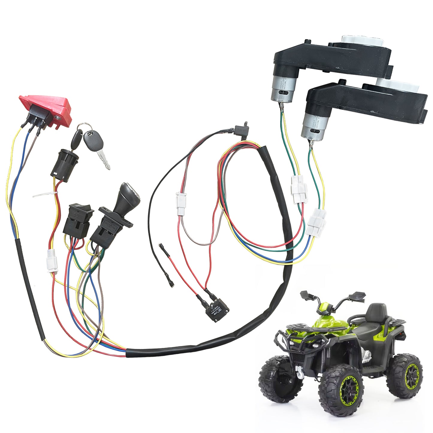 24V DIY Wires Harness Conversion Kit for Kid's Ride On Toys Electric Car