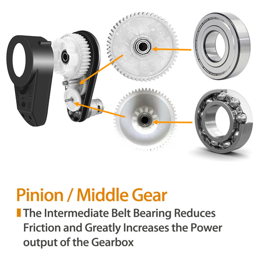 24 Volt Gearbox with High Torque Motor for Power Wheels Motor Upgrade