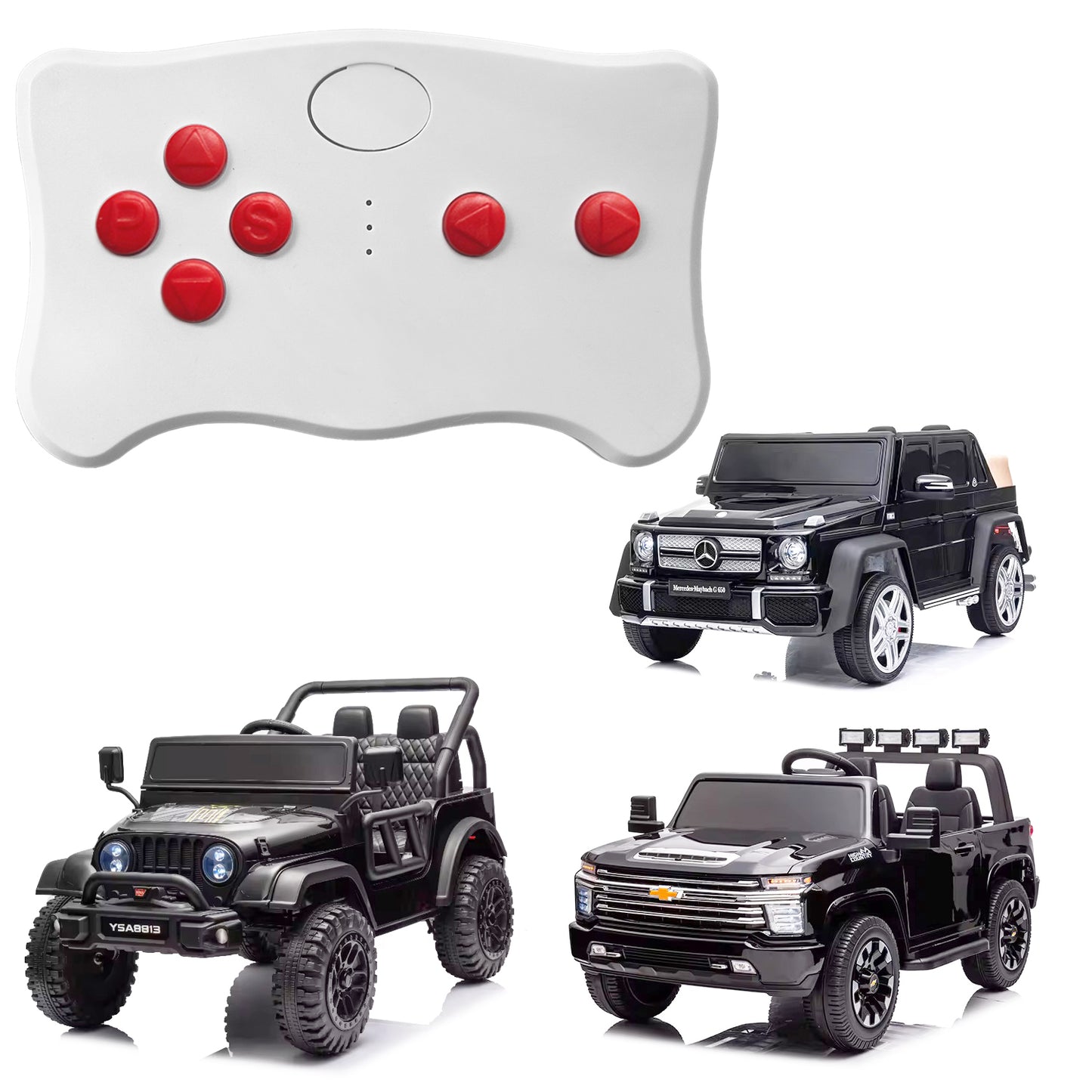 Weelye RC White FCC for Children's Electric Car