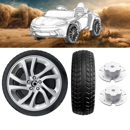 2Pack 26CM/10'' PU Solid Rubber Tire for Power Wheels