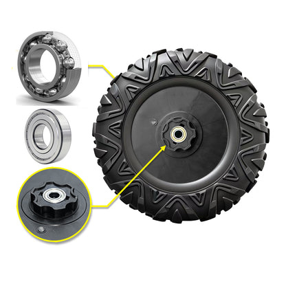 2Pack 33CM/13'' PU Solid Rubber Tire for Power Wheels