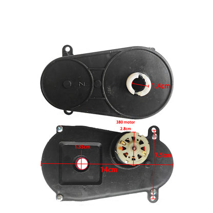 12-24Volt Steering Wheel Motor Gearbox for Kid's Ride on Toys Car Upgrade