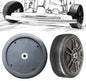 2Pack 8.6''/22CM Solid Rubber Tires for Power Wheels