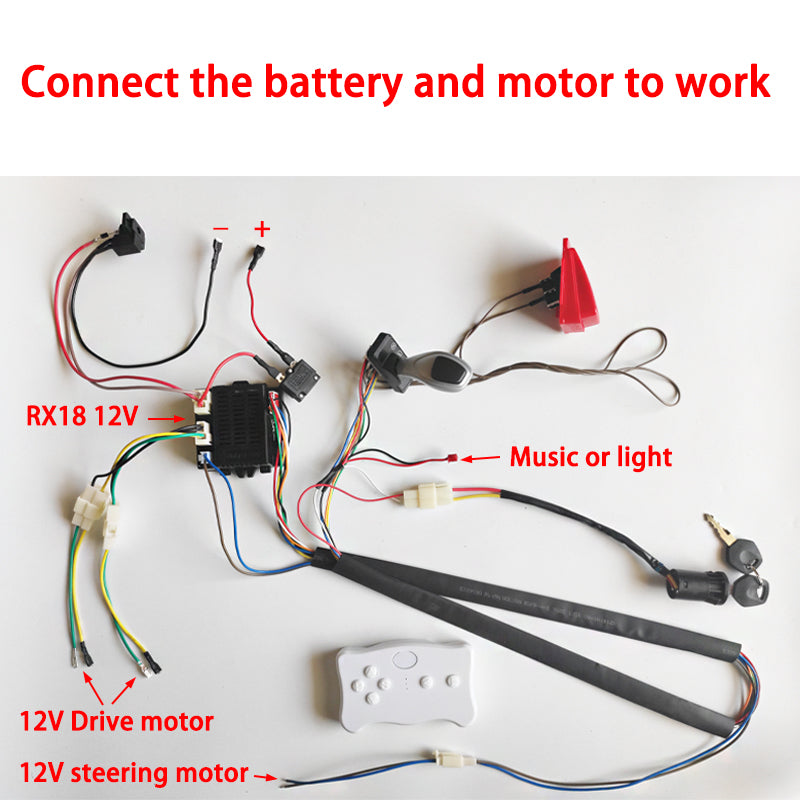 Children Electric Ride on Toys Car Vehicles Wires Harness Kit Set