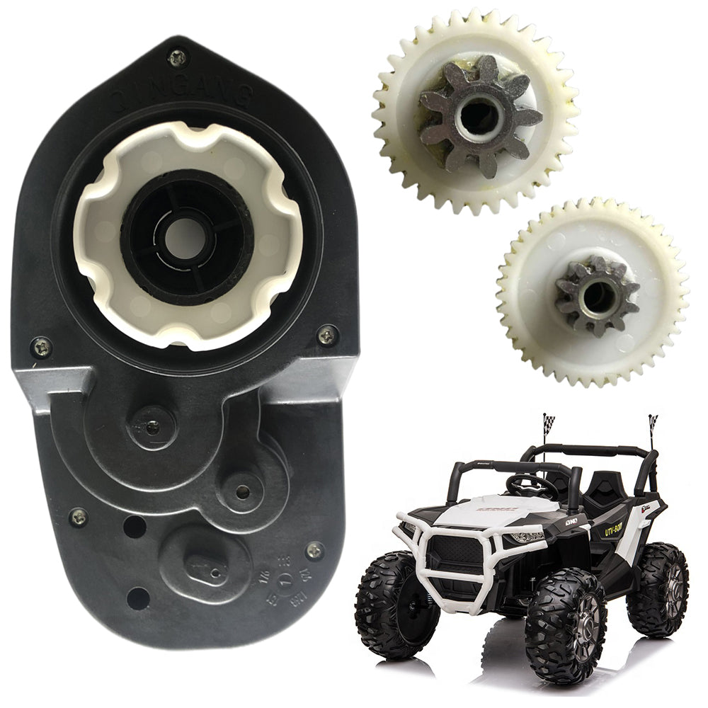 24V High Power Gearbox for Power Wheels 30000RPM with Gear Box for Kids Ride On Car Parts