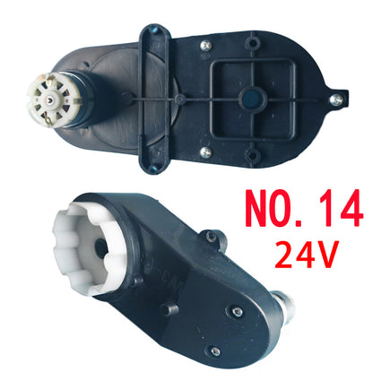 12-24Volt Steering Wheel Motor Gearbox for Kid's Ride on Toys Car Upgrade