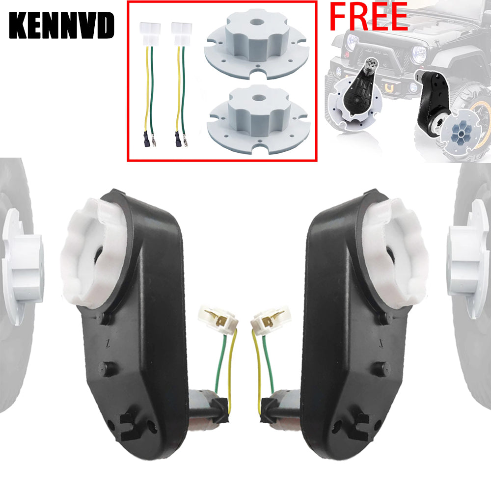 2PCS Motor Gearbox with Tire Coupler for Kidse Electric Toys