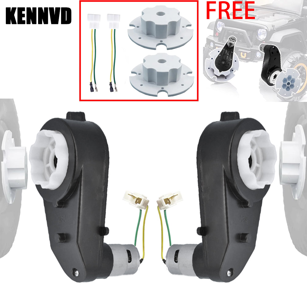 2PCS Motor Gearbox with Tire Coupler for Kidse Electric Toys