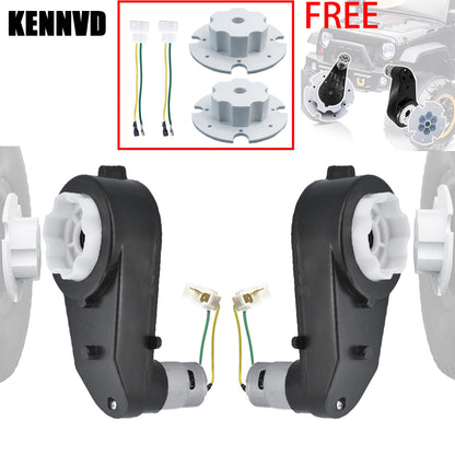 2PCS Motor Gearbox with Tire Coupler for Kidse Electric Toys