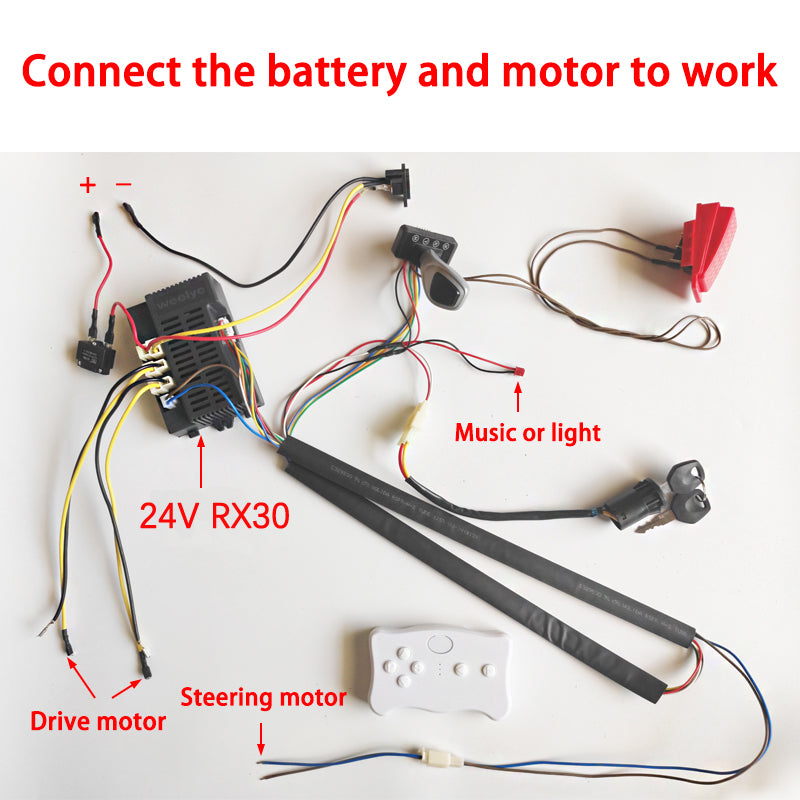 Children Electric Ride on Toys Car Vehicles Wires Harness Kit Set