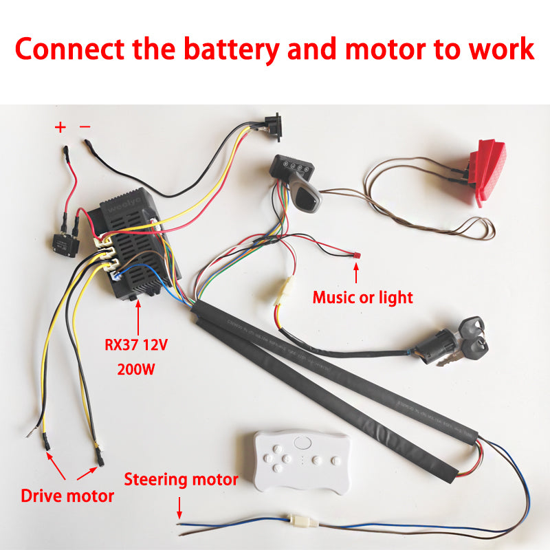 Children Electric Ride on Toys Car Vehicles Wires Harness Kit Set