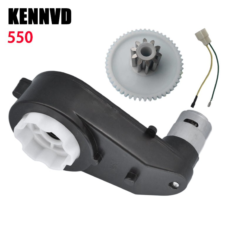 6V-24V RS550 Gearbox with Motor for Children's Electric Car
