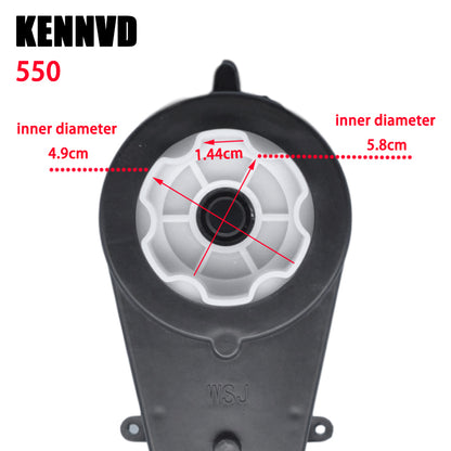 6V-24V RS550 Gearbox with Motor for Children's Electric Car