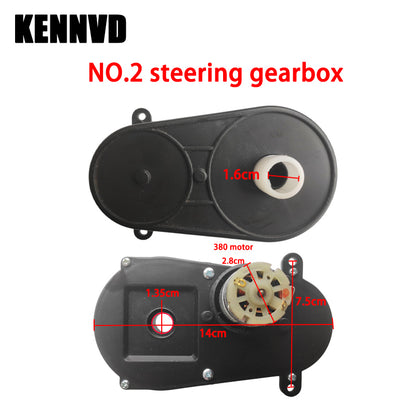 12-24Volt Steering Wheel Motor Gearbox for Kid's Ride on Toys Car Upgrade