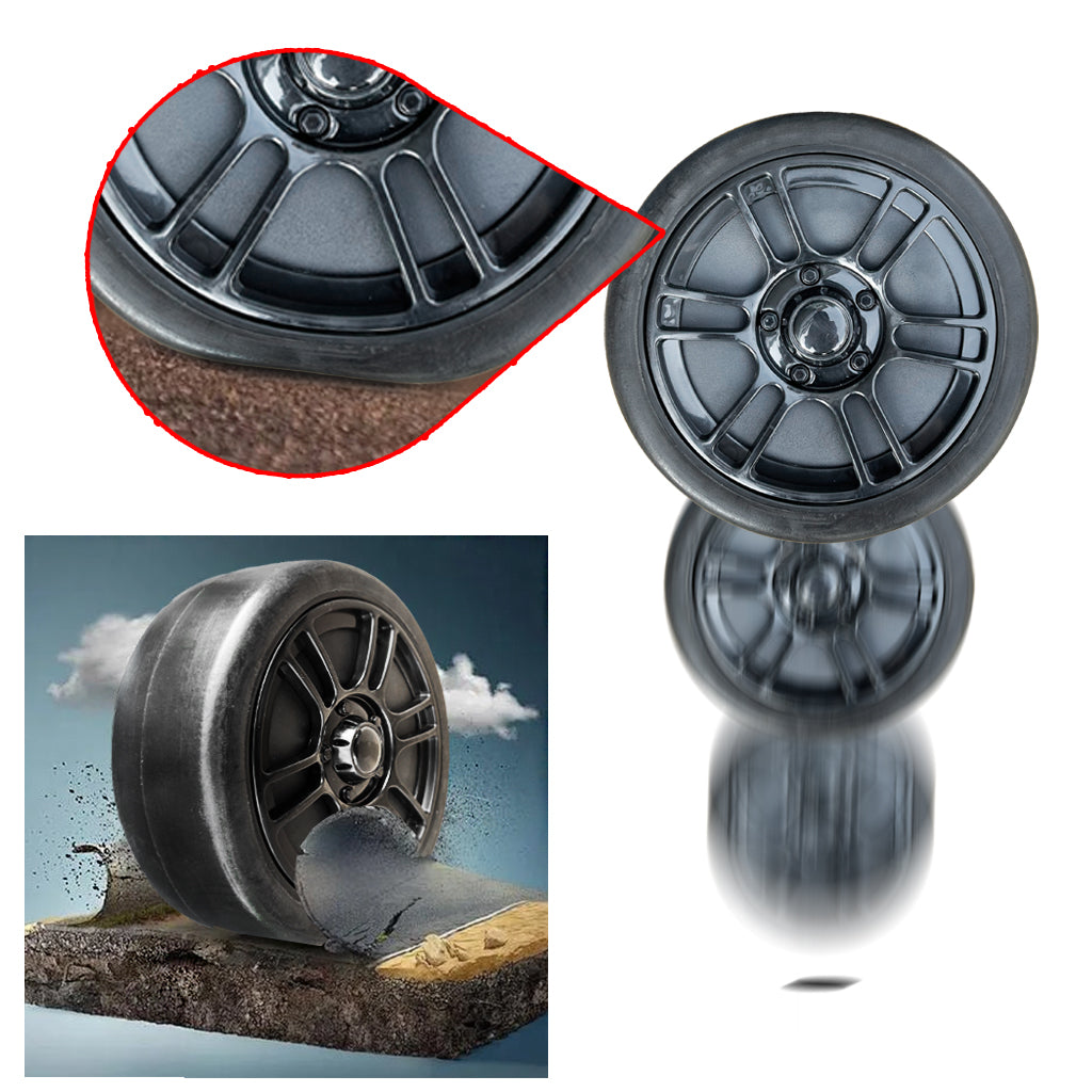 2Pack 8.6''/22CM Solid Rubber Tires for Power Wheels