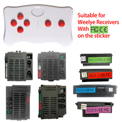 Weelye RC White FCC for Children's Electric Car
