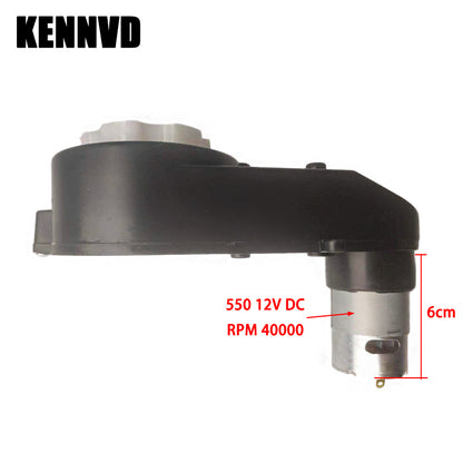 6V-24V RS550 Gearbox with Motor for Children's Electric Car